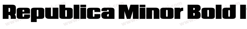 Republica Minor Bold Italic字体转换